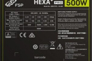 Захранване FSP HEXA+ Pro 500 H3-500, 500W, Active PFC, 80 Plus