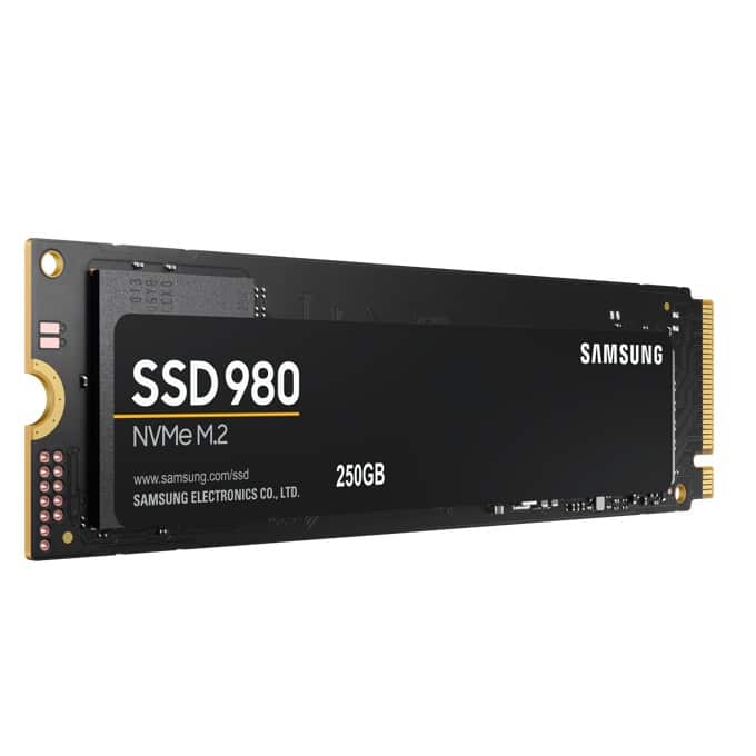 SSD 250GB, Samsung 980 (MZ-V8V250BW), NVMe, M.2 (2280)