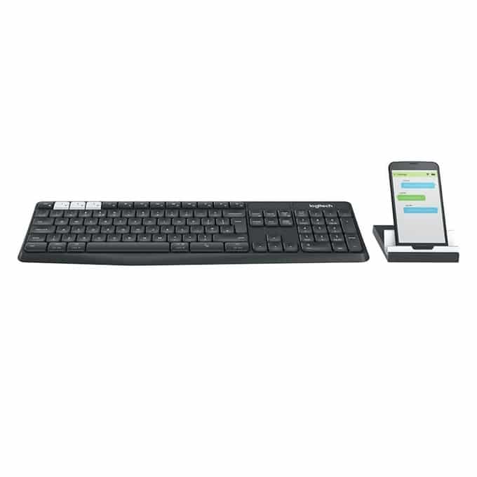 Клавиатура Logitech K375s, безжична Bluetooth и wireless, MULTI-DEVICE